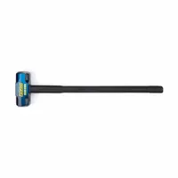 Club Hammer: Steel, Steel Handle, 20 lb Head Wt, 2 5/8 in Dia, 36 in Overall Lg, Plain Grip, Steel (MPN ESH-2036X)