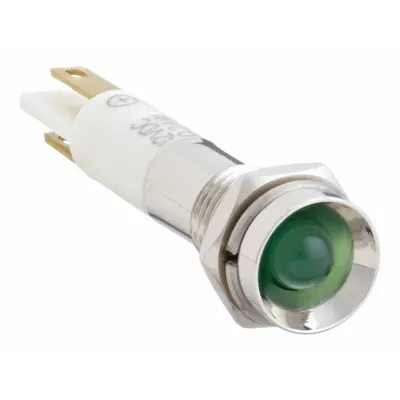 OEM Protruding Panel Light: 5/16 in Panel Mounting Hole Dia - LED Indicator Pilot Lights