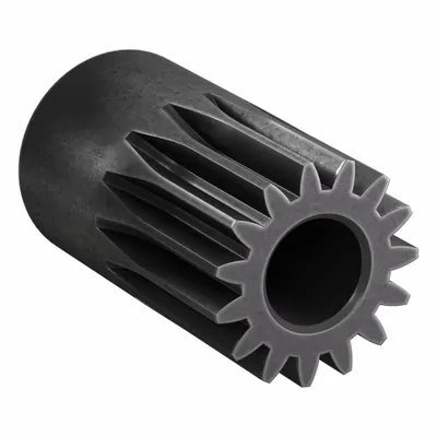 KHK GEARS Spur Gear: Module m 1, 15 Teeth, 8 mm Bore Dia, Black Oxide Coated Carbon Steel - Metric Spur Gears with Standard Hub
