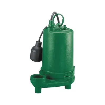 MYERS Effluent Pump: 1/2 hp, 115V AC, Single Phase, 95 gpm Flow Rate @ 10' of Head - High-Temp Rated Effluent Pumps