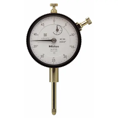 MITUTOYO Dial Indicator - Lug Back: 0 in to 1 in, Inch, Plunger - Continuous Reading Back Lug Dial Indicators