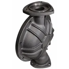 Fluid chamber for NDP Series diaphragm pumps. Cast iron construction houses the fluid being transferred, ensuring proper flow and pressure in industrial pumping applications.