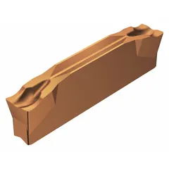 Indexable insert for parting and grooving operations on CNC lathes and multi-spindle machines. CM geometry and grade 1125 provide chip control and wear resistance for steel and stainless steel workpieces.