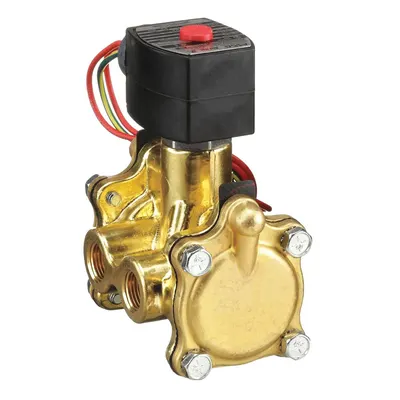 REDHAT Solenoid Valve: 3-Way, Normally Closed, 3/8 in Pipe Size, 24V DC - 3-Way/2-Position, Normally Closed Solenoid Valves