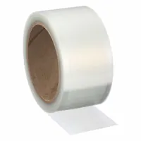 TAPECASE Film Tape: Square, 1 1/2 in Wd, 1 1/2 in Lg, 3 mil Thick, Transparent, Acrylic, 500 PK