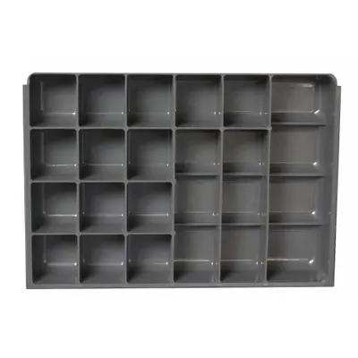 DURHAM MFG Compartment Drawer Insert: 13 3/8 in x 9 1/4 in x 2 in, 17 Compartments - Inserts for Small Compartmented Boxes