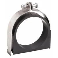 Vibration-Dampening Strut Clamp: 304 Stainless Steel, For 2 1/2 in Pipe, For 2 4/5 in Copper Tube (MPN 046NS052)