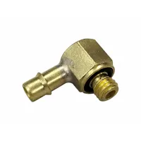 MEM-CO Barbed Fitting Elbow: 3/16 in Pipe x 1/16 in ID Size, MNPT x Barbed, Brass, Beaded Barb (MPN 10LB1)