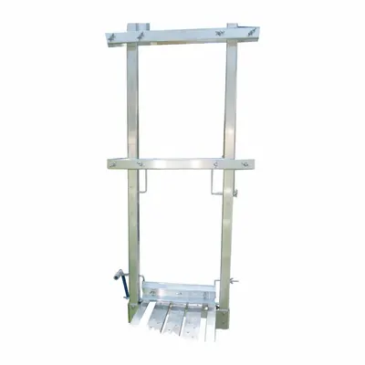 WERNER Pump Jack Rail Kit: End Rail, 4 ft Overall Ht, 8.75 in Overall Wd - End Rail Kits for Pump Jacks