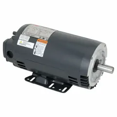 Totally enclosed fan-cooled 3-phase AC motor with C-face and rigid base mounting. Delivers 3 hp at 1750 RPM on 230/460V AC, drawing 3.0/1.5 A full load current. Suitable for continuous-duty industrial applications such as pumps, fans, conveyors, and compressors.
