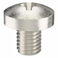 Machine Screw: M8x1.25 Thread Size, 10 mm Lg, 18-8, Stainless Steel, Plain, Pan, Phillips, 25 PK (MPN ZSCRW-306)