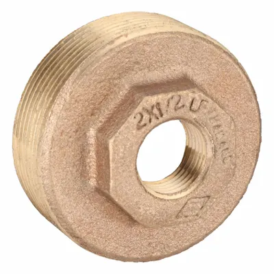 OEM APPROVED VENDOR Brass Pipe Straight, 2 in x 1/2 in, Class 125, 200 psi - Threaded Low-Pressure Pipe Fittings for Potable Water