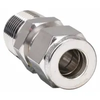 HAM-LET Compression Fitting Adapter: 1/4 in OD x 1/4 in Pipe Fitting Size, Compression x MNPT (MPN 768L SS 1/4 X 1/4)