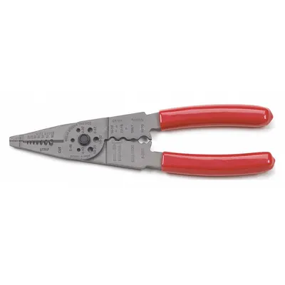 GEARWRENCH Wire Stripper: Solid Joint, 22 AWG to 22 AWG, 10/12/14/16/18/20/22, 8 1/4 in Overall Lg - Multifunction Wire Strippers