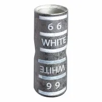 APPROVED VENDOR Open Barrel Splice: 300 kcmil Wire Size, White Code, 2.15 in, Copper Barrel, 66 Die
