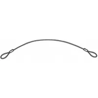 ITW BEE LEITZKE Tool Lanyard: Stainless Steel, 18 in Overall Lg, 3/4 in Loop 1 Size, Nylon, 5 PK (MPN WWG-TSS1-046-18N)