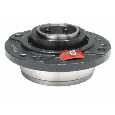 MOLINE BEARING Flange Bearing: Spherical Roller, 3 15/16 in Bore, Cast Iron, Set Screws - Flange-Mount Spherical Roller Bearings