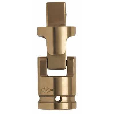 AMPCO Universal Joint: 3/4 in Input Drive Size, 3/4 in Output Drive Size, Square - Non-Sparking Flex Hand Socket Adapters
