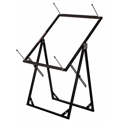 KEYSCO TOOLS Work Stand: Work Stand, Steel, Bumpers, Foldable, 30 in Max Op Ht - Auto Body Work Stands