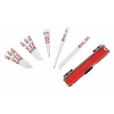 MILWAUKEE Reciprocating Saw Blade Set: 10 Pieces, Reciprocating Saw Blade Set - Reciprocating Saw Blade Sets