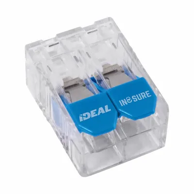 IDEAL Lever Wire Connector: 2 Port, 22 AWG – 10 AWG Solid Wire Size Range, 30 A - Compact Lever Wire Connectors