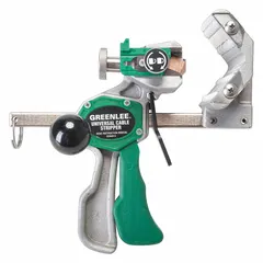 Cut-type cable stripper with plain grip and pistol handle, designed for stranded wire. Accommodates cable diameters from 1/2 to 3 in. Overall length 8 in. Suitable for electrical installation and maintenance tasks.