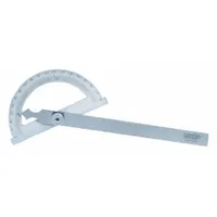 INSIZE Manual-Reading Protractor: 19 45/64 in Blade Lg, 0°to 180°, 1° Graduations, +/-0.3° Accuracy (MPN 4799-1300)
