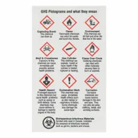 Wallet Card: Information Found on a Safety Data Sheet, Full List of Precautionary Pictograms, 50 PK (MPN GHS1015)