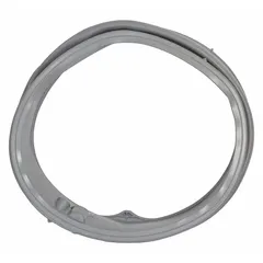 This door boot seal is a replacement part for Electrolux washing machines. It creates a watertight seal between the door and drum to prevent leaks during operation. The seal is made of flexible rubber material designed to withstand repeated flexing and exposure to water and detergent.