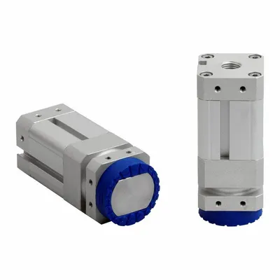 SCHMALZ Magnetic Gripper: SGM, G1/4 in, Max. 235 N Holding Force, 32 mm Magnet Dia - Magnetic Grippers for Perforated Metal Applications