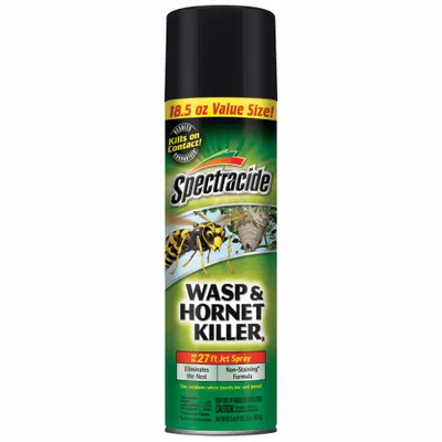 SPECTRACIDE Wasp/Hornet Killer: For Use On Flying Insects, Aerosol Spray Can - Insecticides for Flying Insects