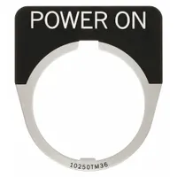 Legend Plate: 30 mm Panel Mounting Size, Half-Round, 1 5/8 in Overall Wd, For Series 10250T (MPN 10250TM80)