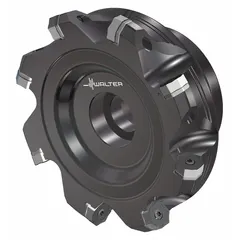 This 125 mm diameter indexable face mill features a B40 arbor mount and 8 insert stations. Designed for high-feed roughing and finishing of steel, stainless steel, and cast iron. Suitable for general machining applications.