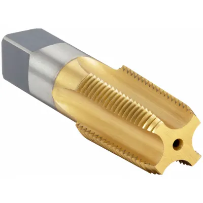 WIDIA GTD Pipe and Conduit Thread Tap: 3/8"-18 NPTF, H3, 4 Flute, Plug Chamfer (MPN 19736) - General Purpose Pipe Taps