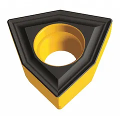 Indexable drill insert for use in compatible drill bodies in machining operations. Suitable for drilling ferrous and non-ferrous materials, producing precise hole diameters and surface finishes.