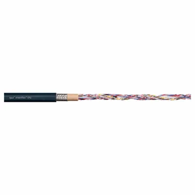 CHAINFLEX Control Cable: 24 AWG, 18 Conductors, Order by the Foot, PUR Jacket - Continuous Flexing Control Cables