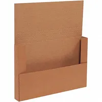 Mailer,Esy Fld,14-1/8" x 8-5/8" x 2",PK50: Kraft, 14 1/8 in Inside Lg, 2 in Inside Ht, 50 PK (MPN M1482BFK)