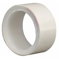 Transparent UHMW slick surface tape with acrylic adhesive on a polyethylene film. Provides a low-friction protective layer for reducing wear on surfaces in material handling, packaging, and conveyor systems. 5 mil thickness, 5 yard length.