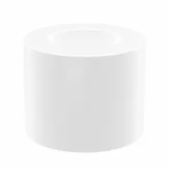 This OILITE sleeve bearing is made from PTFE, offering chemical and heat resistance for use in pumps, compressors, and industrial machinery. It has a 3/16 in bore, 5/16 in OD, and 1/4 in overall length. Color is white. Sold in a pack of 5.