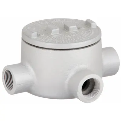 APPLETON ELECTRIC Conduit Outlet Body: Aluminum, GR, 2 in Trade Size, X Body - X, XAT and XTF Round Body - Cross Type
