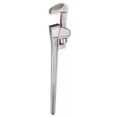 This nonsparking straight pipe wrench features a serrated jaw and I-Beam handle for secure gripping in hazardous environments. With a 48 in overall length, it is tether capable for added safety. Suitable for use where sparking tools must be avoided.