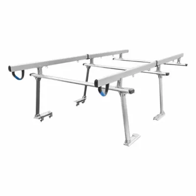 APEX Truck Rack: 800 lb Max Load Capacity, 134 in, 66 1/2 in, 38 in, Adj, Silver - Truck Bed Racks