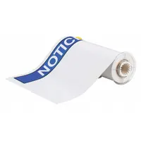 Pre-Cut Label Stock Roll: Notice, NOTICE Header, 10 in x 14 in, 14 in x 10 in, Vinyl, White (MPN 140888)