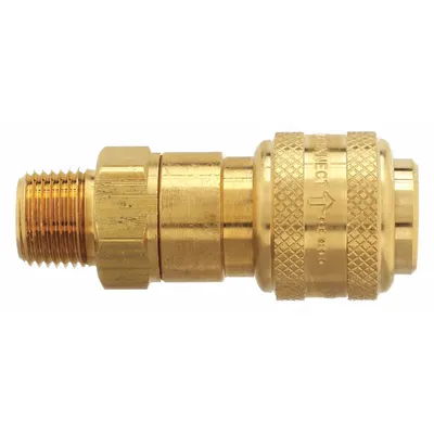 DIXON VALVE & COUPLING Quick Connect Hose Coupling: 1/2 in Body Size - Industrial Interchange Brass Quick-Connect Air Coupling Bodies
