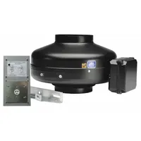 In-Line Duct Fan: 153 cfm Max., 4 in Duct, 84 W, 115V AC, 1 Ph, Galvanized Steel (MPN IL-115)