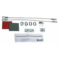 Steel item-to-wall bracing strap rated for 1,000 lb weight capacity. Includes (2) 3/8 in x 1 in 16-TPI Grade 5 bolts. Used to secure large equipment to walls, preventing tipping or shifting during seismic events