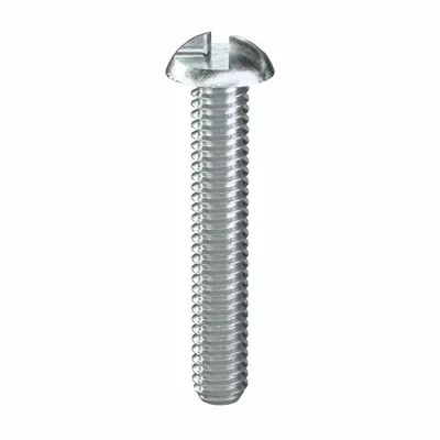 TAMPER-PRUF-SCREW Tamper Resistant Screw: #8-32 Thread Size, 1 in Lg, Steel, Zinc-Plated - Round Head Tamper-Resistant Machine Screws