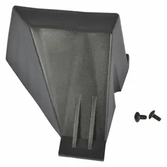 Replacement front foot assembly with mounting hardware for Dayton models 3LE81, 3LE82, 3LE83, and 3LE84. Used to provide stable support and proper alignment in industrial equipment. Includes necessary hardware for installation.