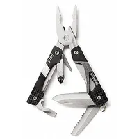GERBER Multi-Tool: Multi-Tool Plier, 9 Tools, 10 Functions, 2 3/8 in Closed Lg, 4 in Open Lg, Black (MPN 31-000021N)