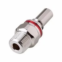 Quick Connection Coupling: Straight, 3/8 in Pipe Size, Warm Red, Quick Disconnect/Threaded, Brass (MPN LQ4D24006RED)